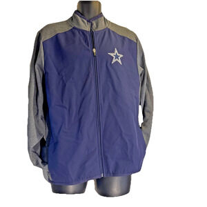Dallas Cowboy Zip Up Jacket Fleece Lined Sports Athleisure Medium